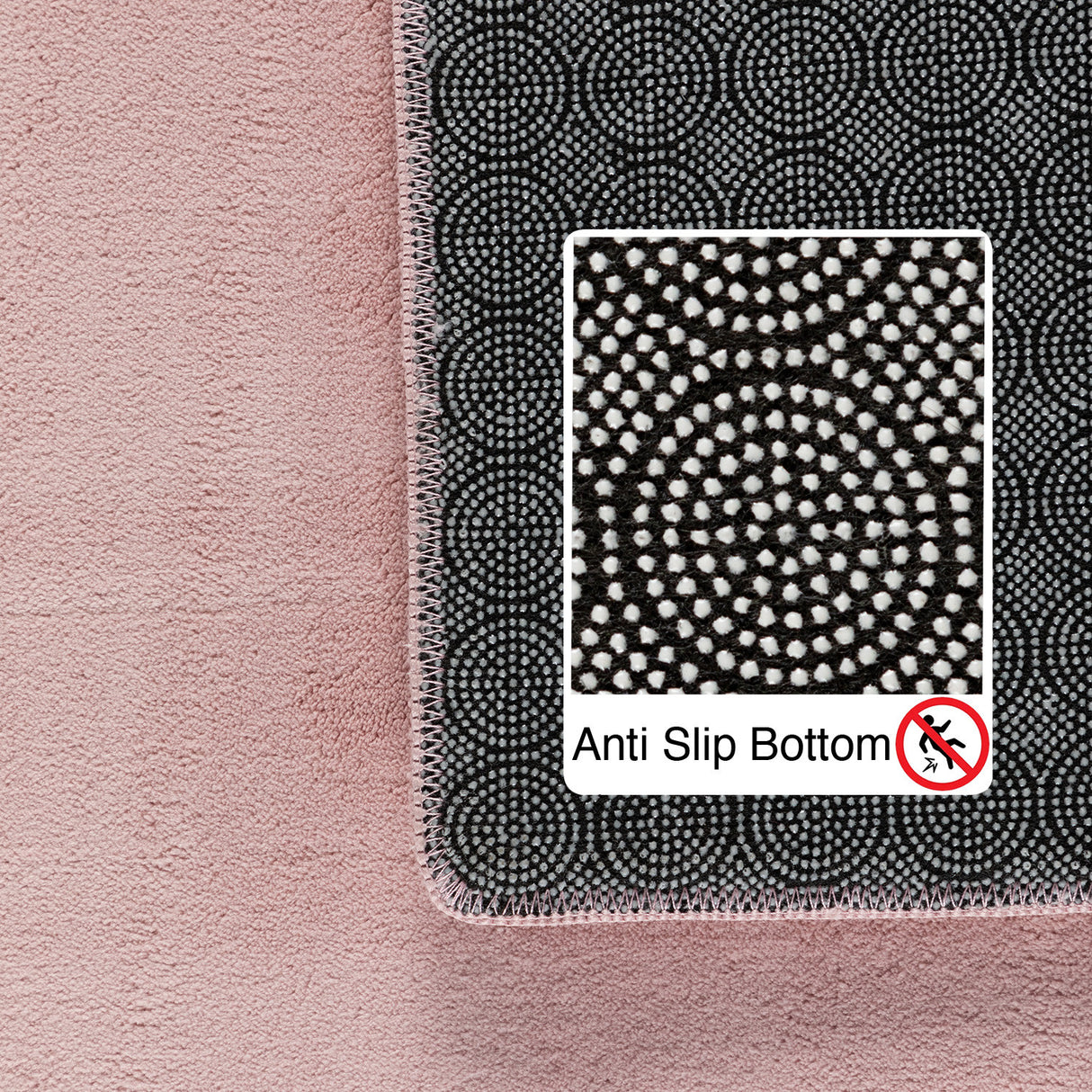 Laura 5400 Rosa – Pflegeleichter Uni Teppich mit rutschfester Rückseite