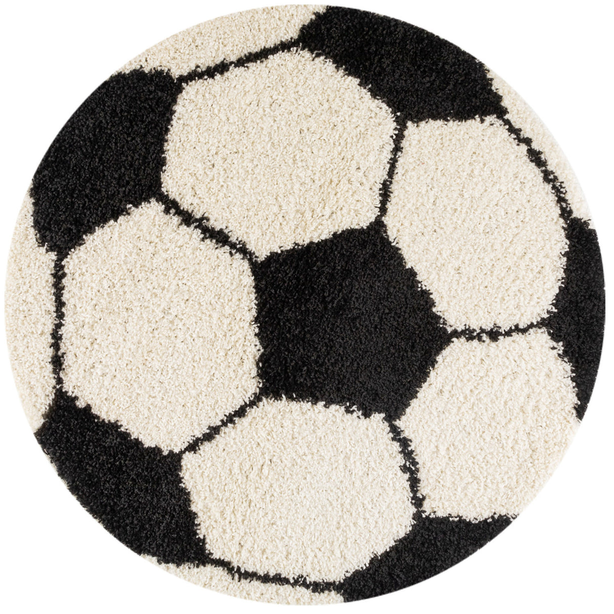 Ball 6001 Schwarz – Hochflor Shaggy Teppich für extra Komfort