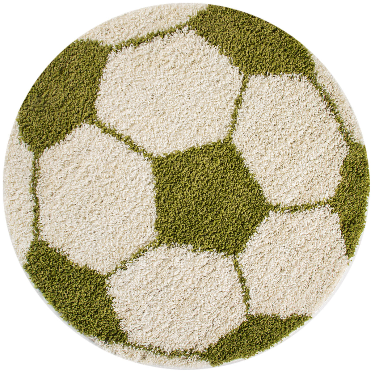 Ball 6001 Grün – Hochflor Shaggy Teppich für extra Komfort