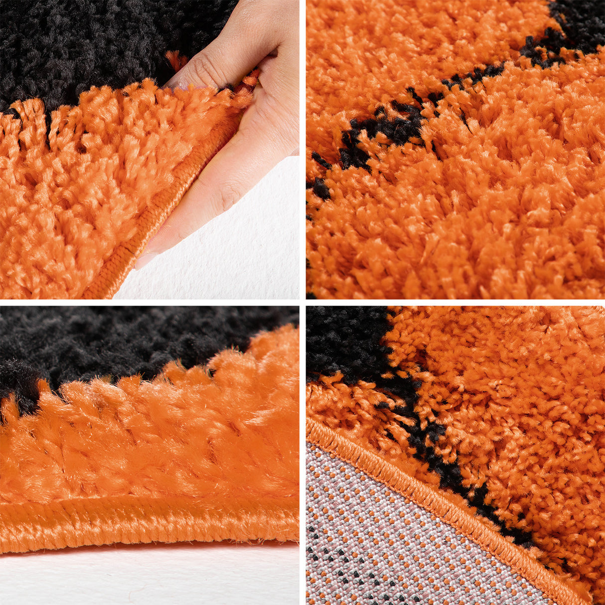 Ball 6002 Orange – Hochflor Shaggy Teppich für extra Komfort