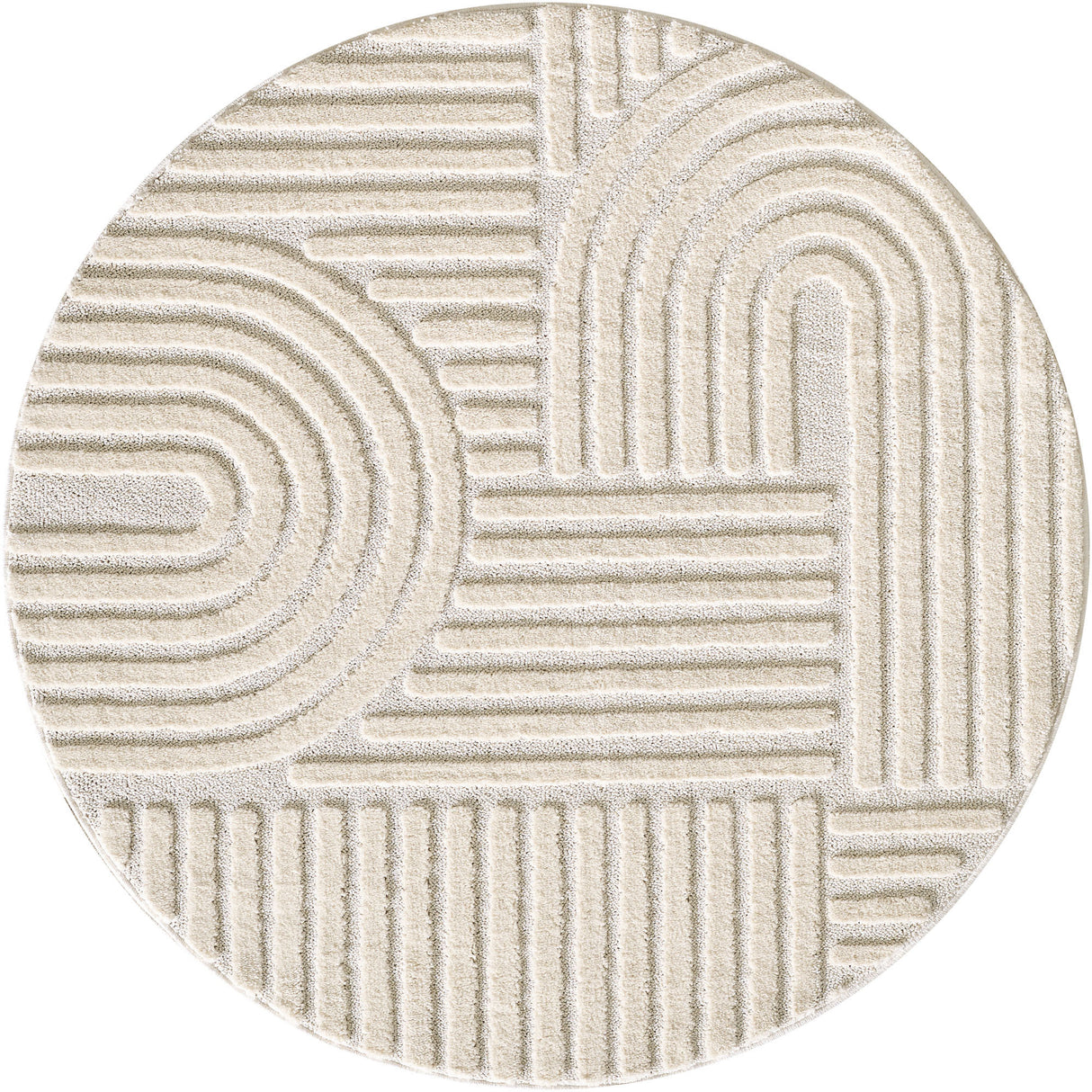 Pera 1121 Creme – Eleganter Uni Teppich mit ruhiger Ausstrahlung