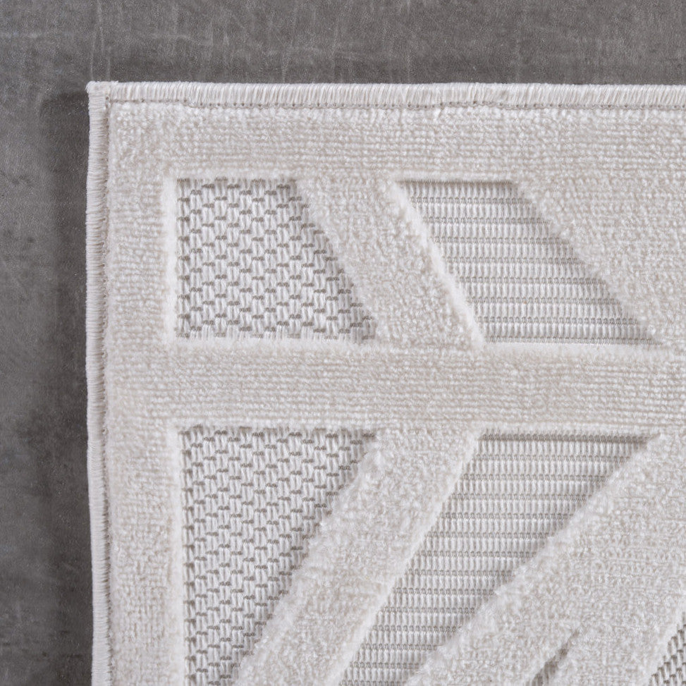 Belle 1655 Creme – 3D Effekt Teppich mit moderner Struktur