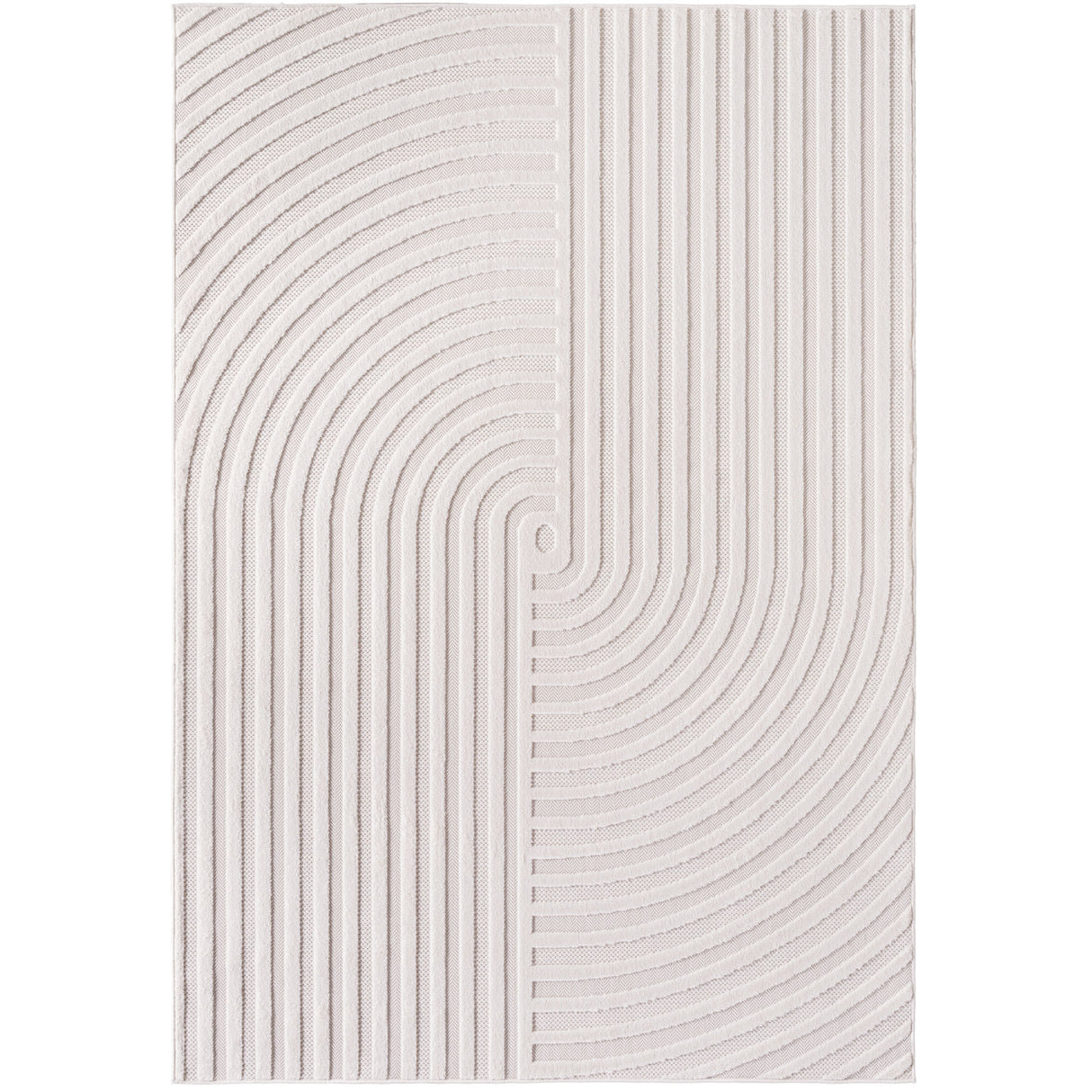 Belle 1658 Creme – 3D Effekt Teppich mit moderner Struktur