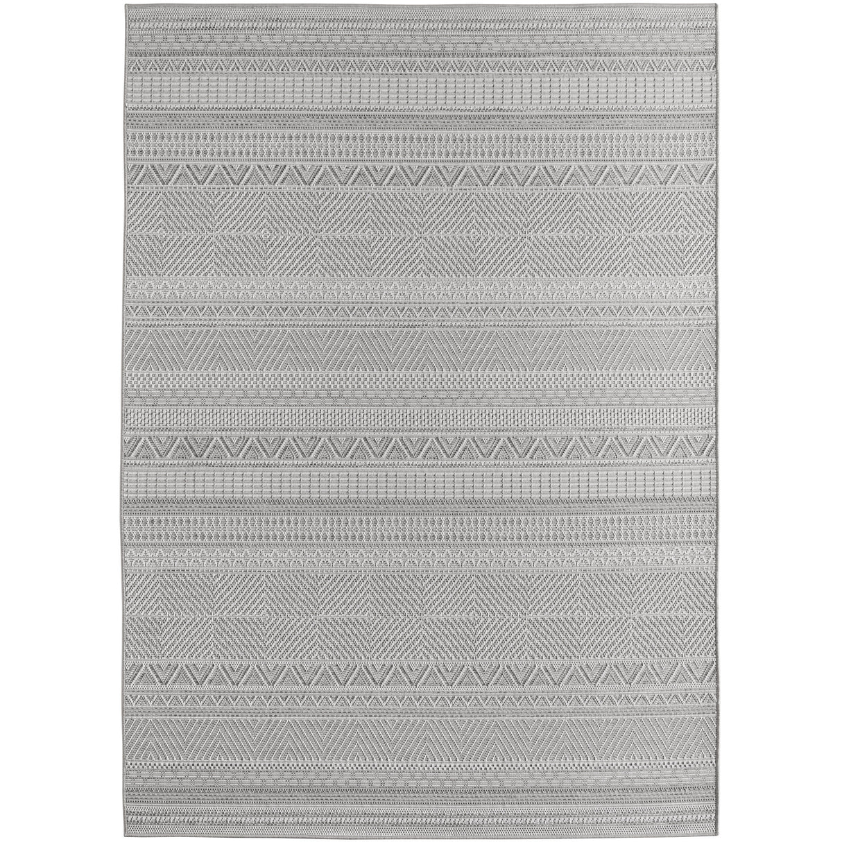Arsen 1303 Grau – Wetterfester Teppich für Innen- & Außenbereiche