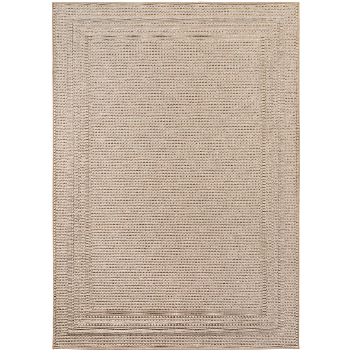 Arsen 1304 Beige – Wetterfester Teppich für Innen- & Außenbereiche