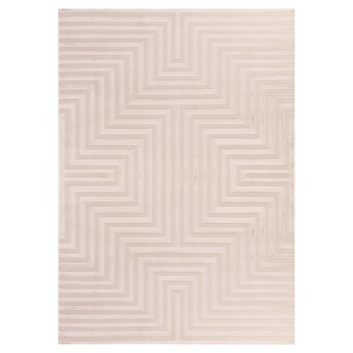Bellino 1111 Beige – 3D Effekt Teppich mit moderner Struktur