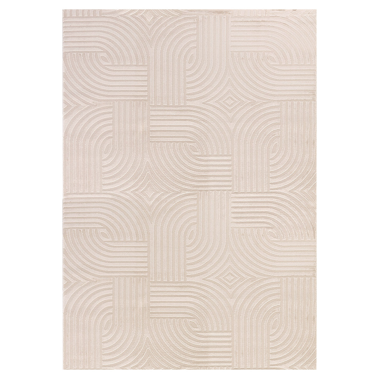 Bellino 1112 Beige – 3D Effekt Teppich mit moderner Struktur
