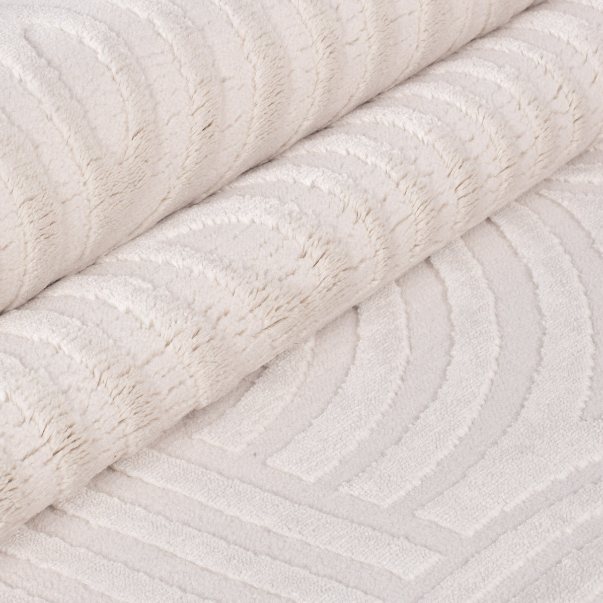 Bellino 1112 Creme – 3D Effekt Teppich mit moderner Struktur