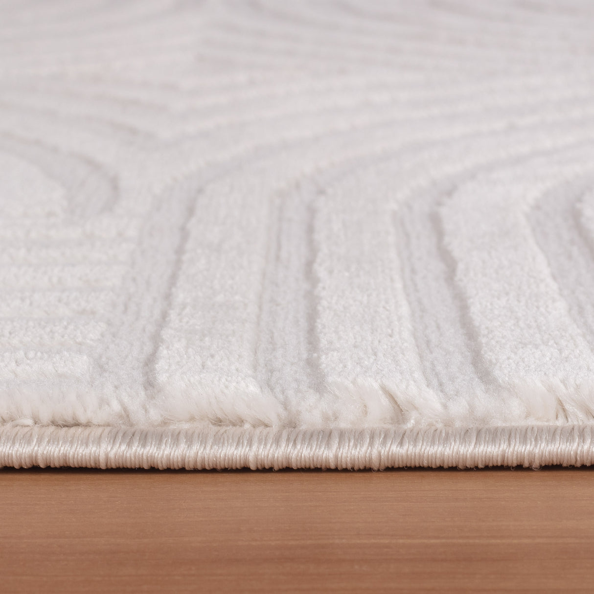 Bellino 1112 Creme – 3D Effekt Teppich mit moderner Struktur