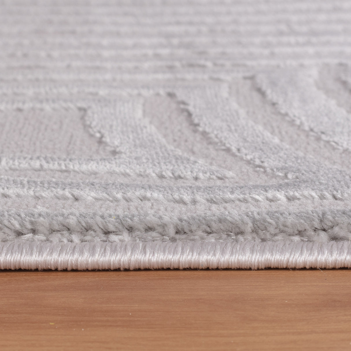 Bellino 1113 Silber – 3D Effekt Teppich mit moderner Struktur