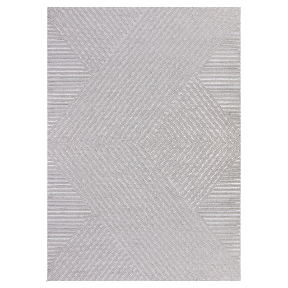 Bellino 1115 Silber – 3D Effekt Teppich mit moderner Struktur