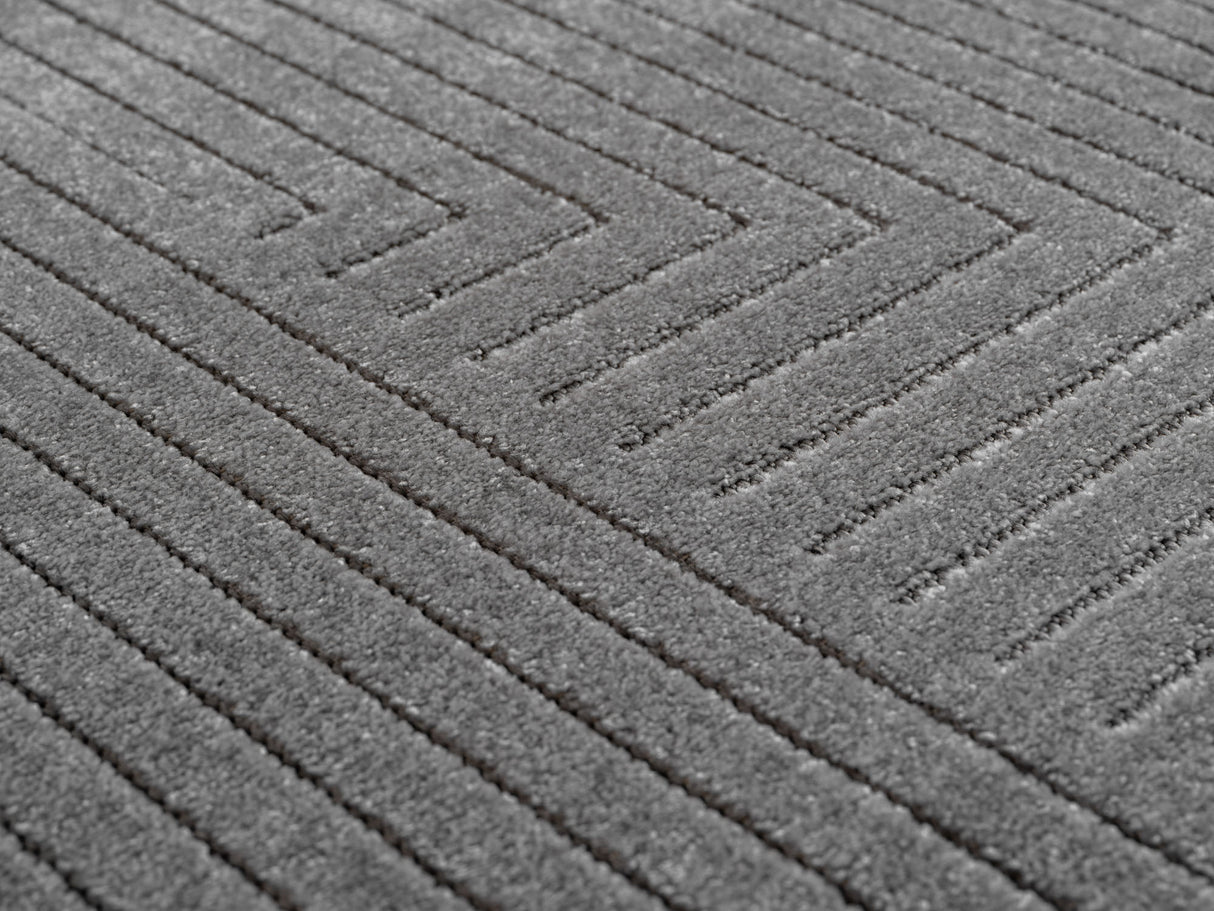Melodie 1202 Silber – 3D Effekt Teppich mit moderner Struktur