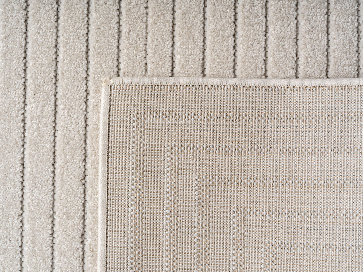 Melodie 1202 Creme – 3D Effekt Teppich mit moderner Struktur