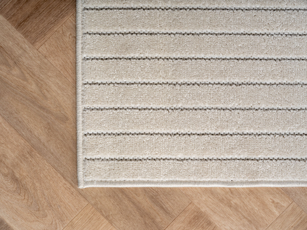 Melodie 1201 Creme – 3D Effekt Teppich mit moderner Struktur