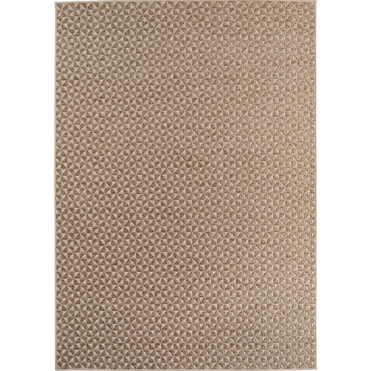 Ritim 1903 Beige – Wetterfester Indoor- & Outdoor-Teppich mit robuster Struktur