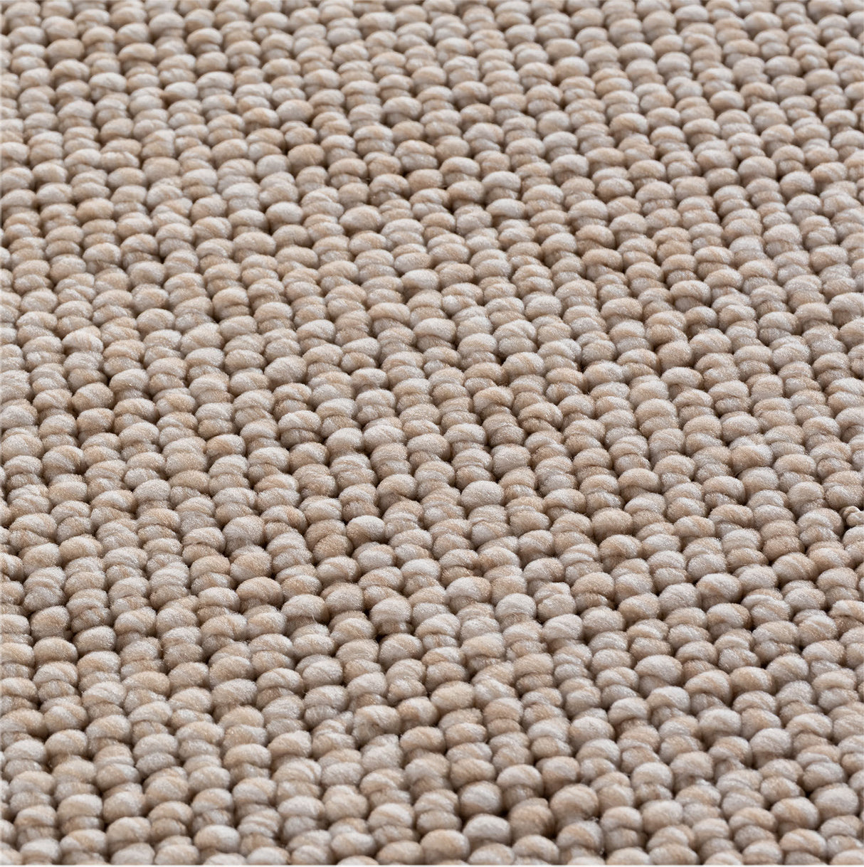 Mimoza 2200 Beige – Moderner Uni Teppich mit zeitlosem Design
