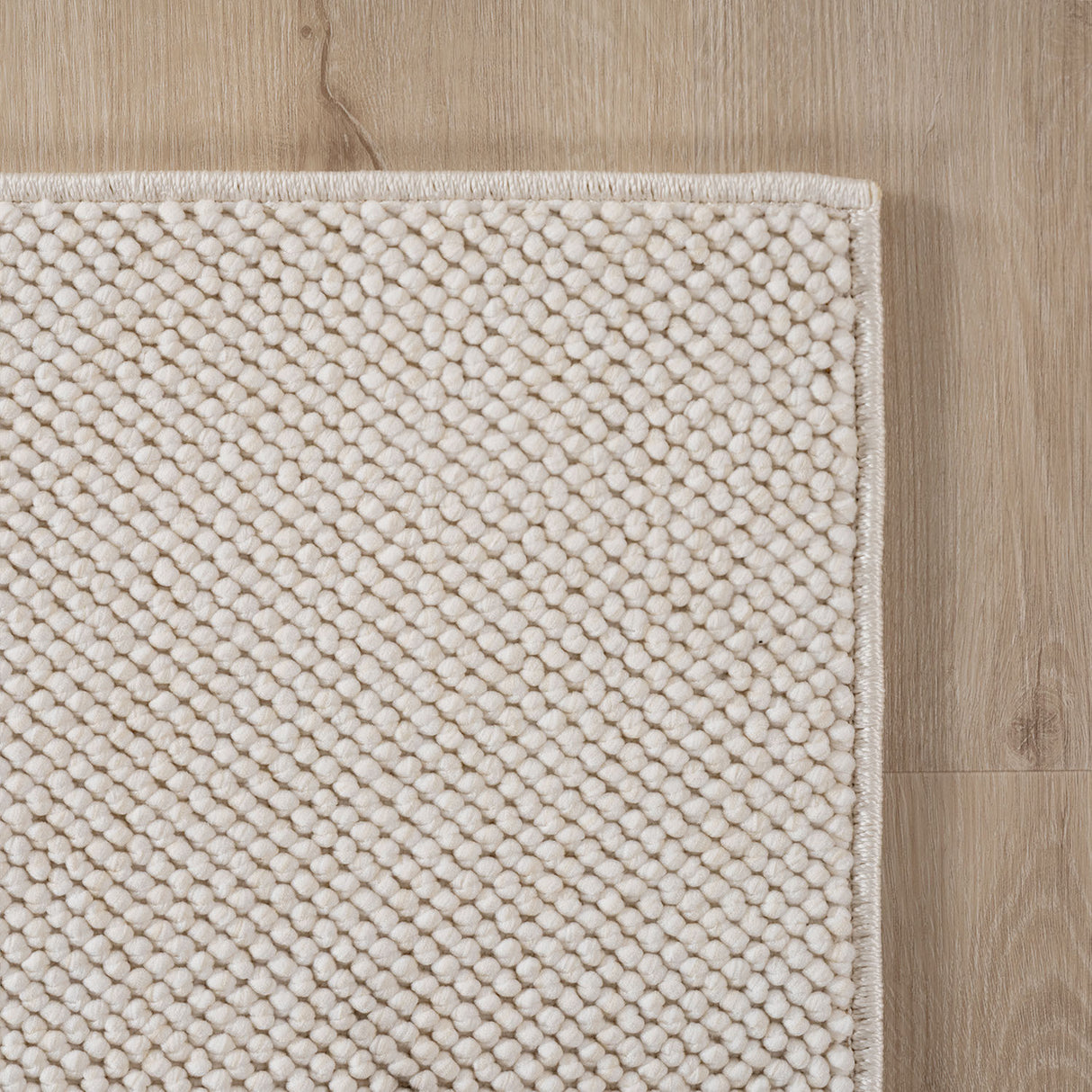 Mimoza 2200 Creme – Moderner Uni Teppich mit zeitlosem Design
