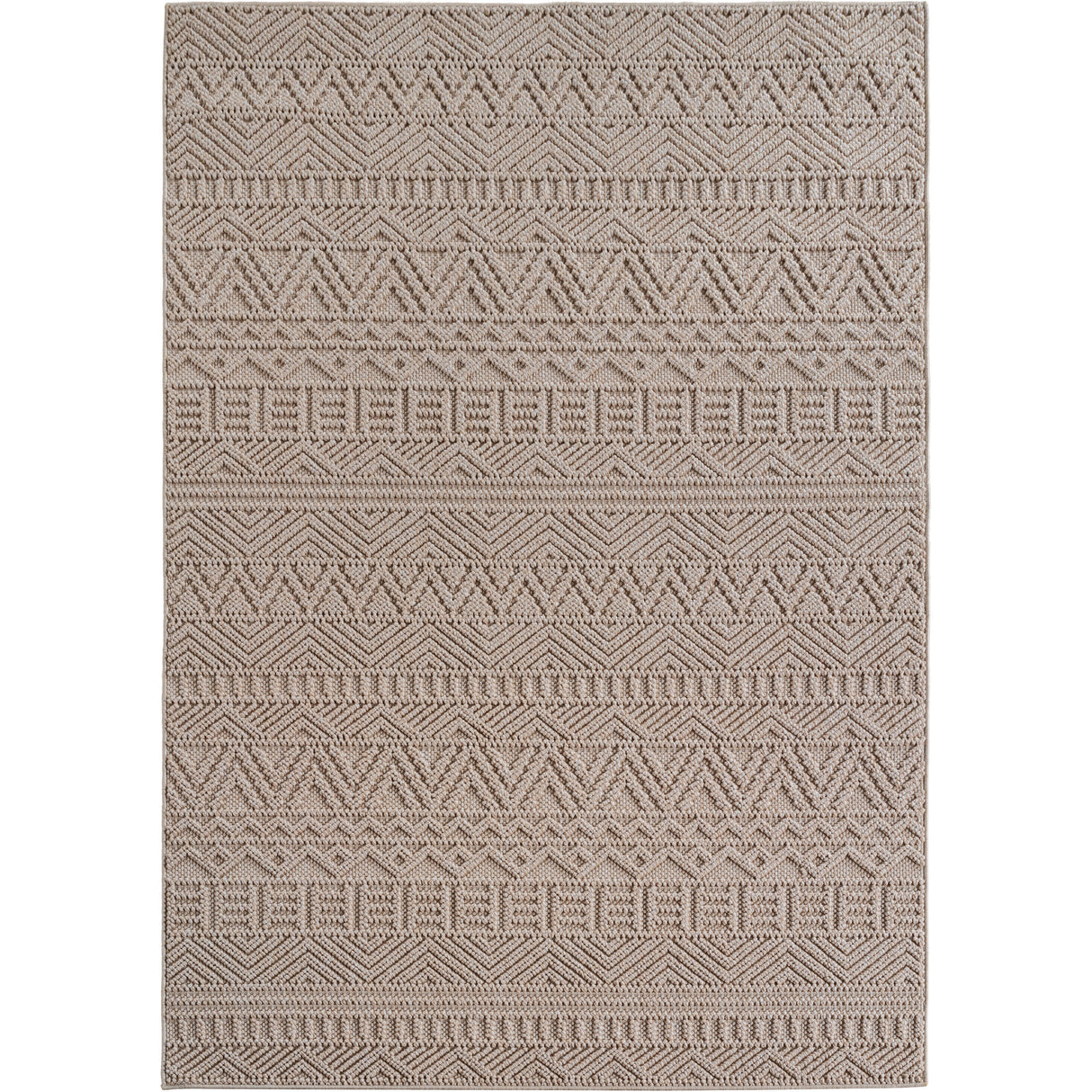 Mimoza 2202 Beige – Moderner Uni Teppich mit zeitlosem Design
