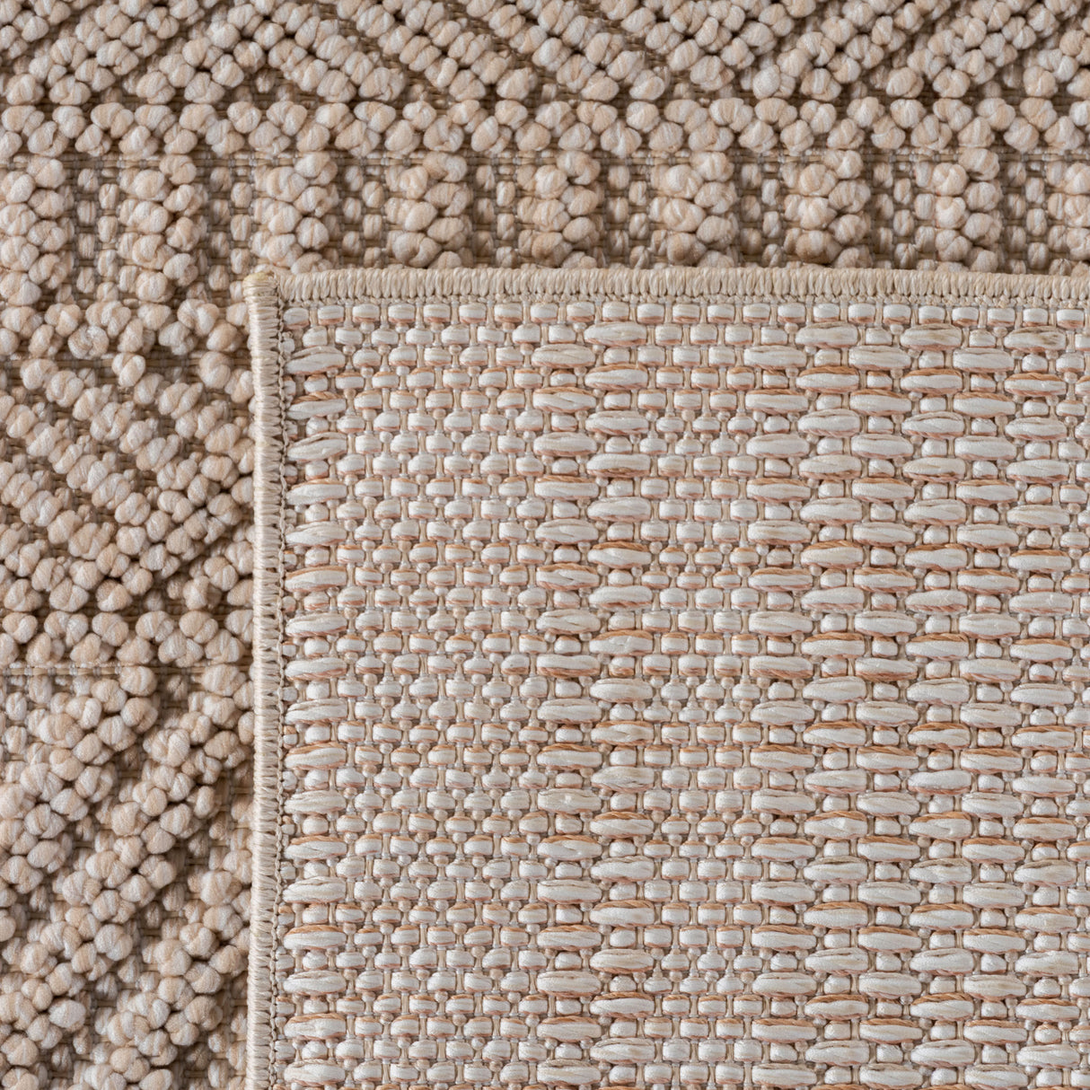 Mimoza 2202 Beige – Moderner Uni Teppich mit zeitlosem Design