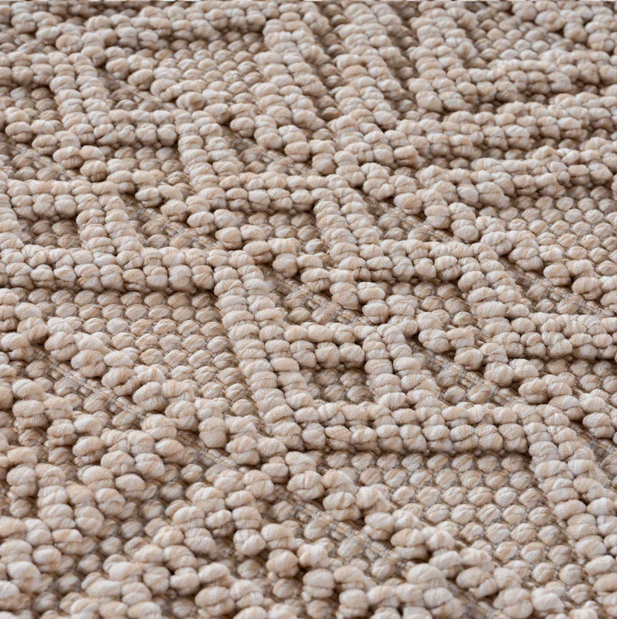 Mimoza 2202 Beige – Moderner Uni Teppich mit zeitlosem Design