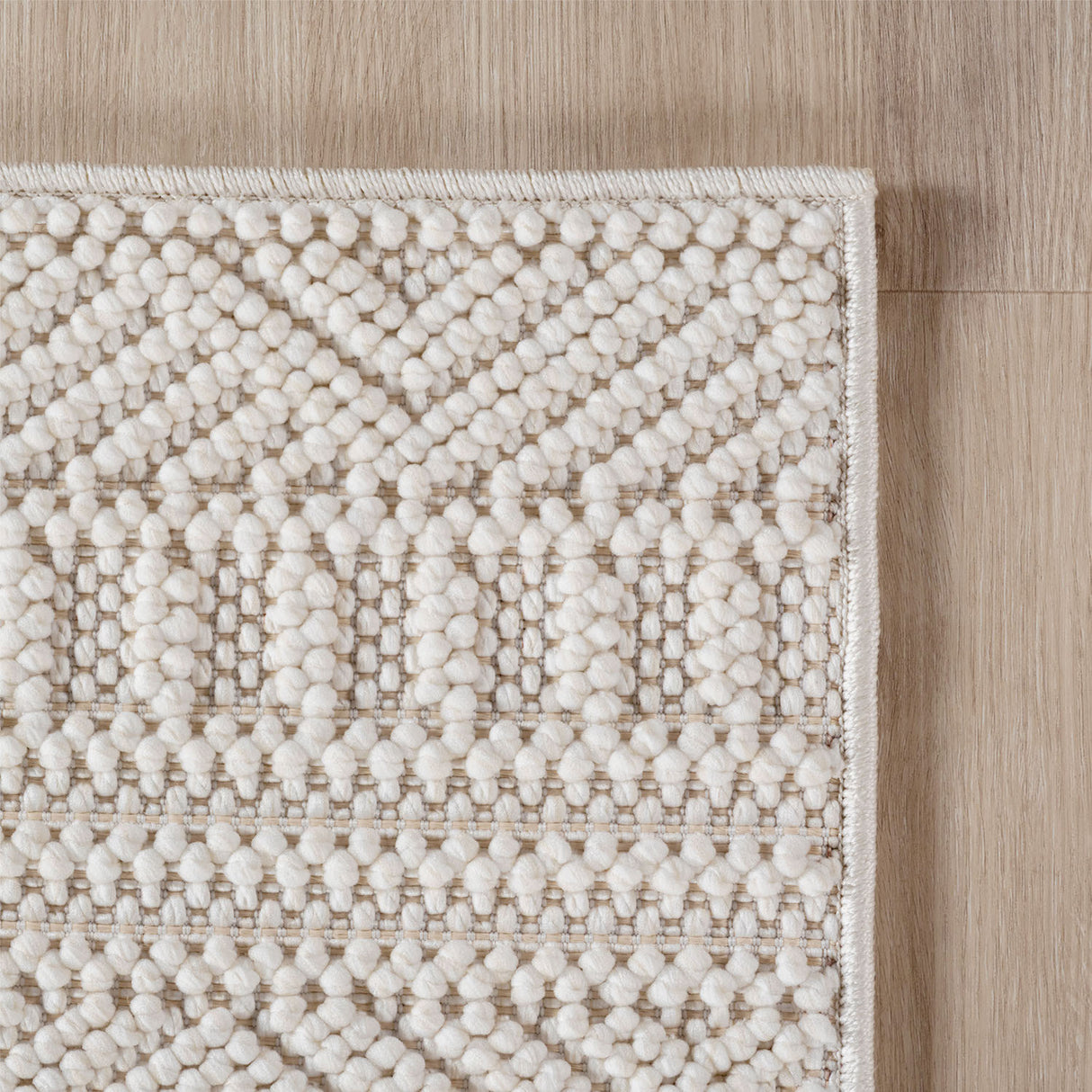 Mimoza 2202 Creme – Moderner Uni Teppich mit zeitlosem Design