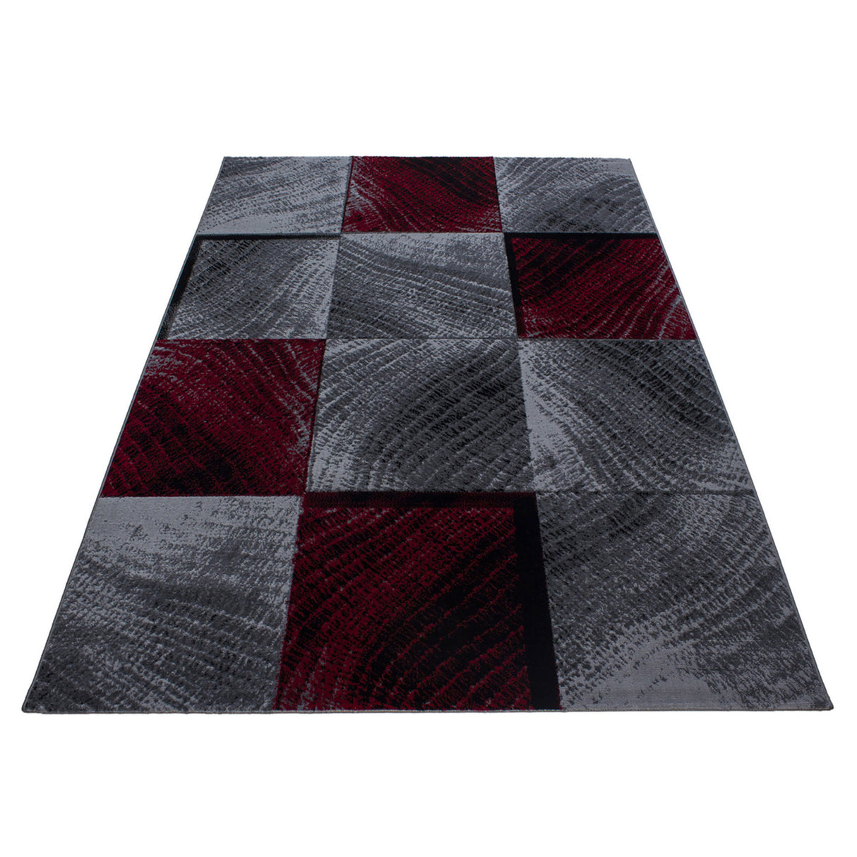 Nour 8003 Rot – Moderner Uni Teppich mit zeitlosem Design