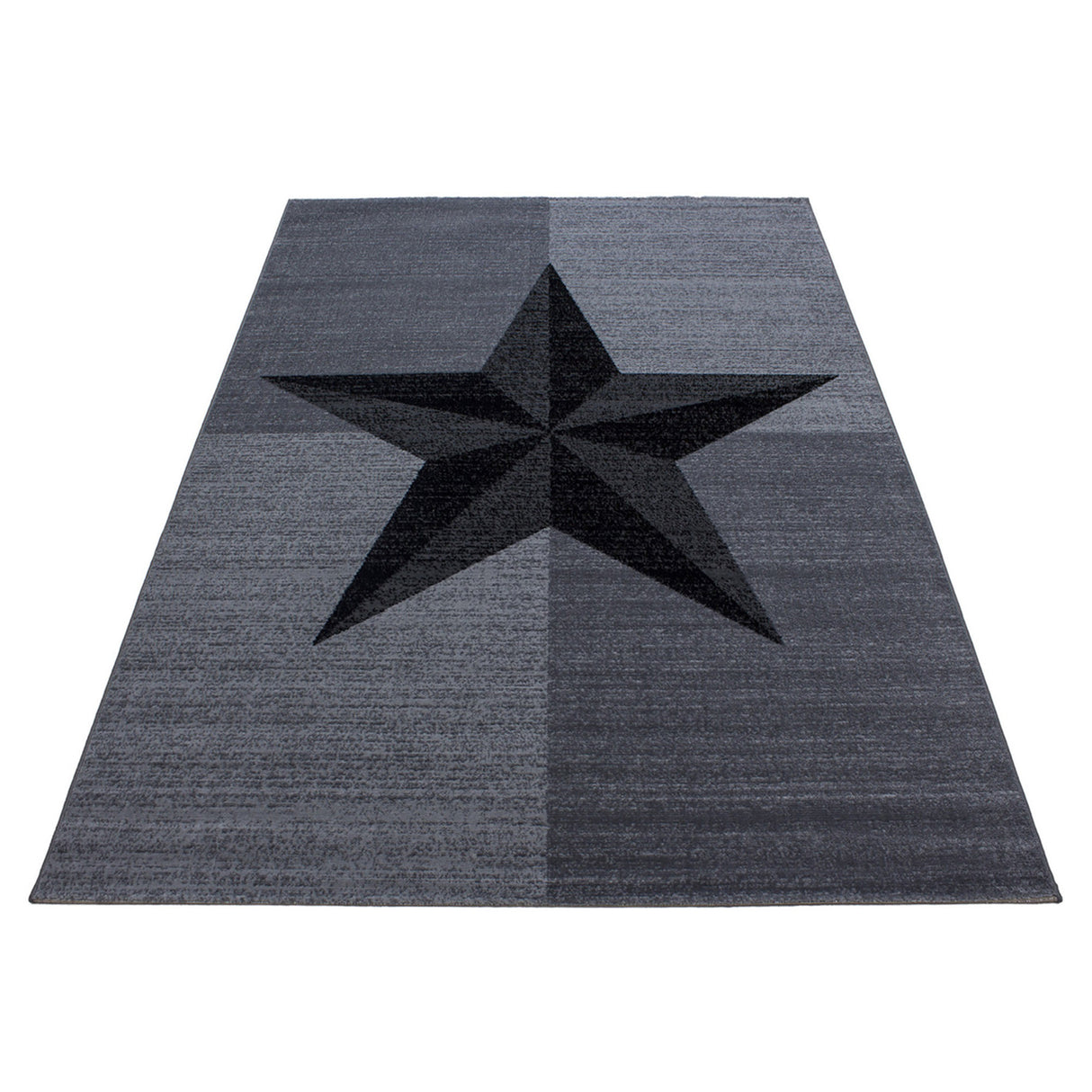 Nour 8002 Grau – Moderner Uni Teppich mit zeitlosem Design