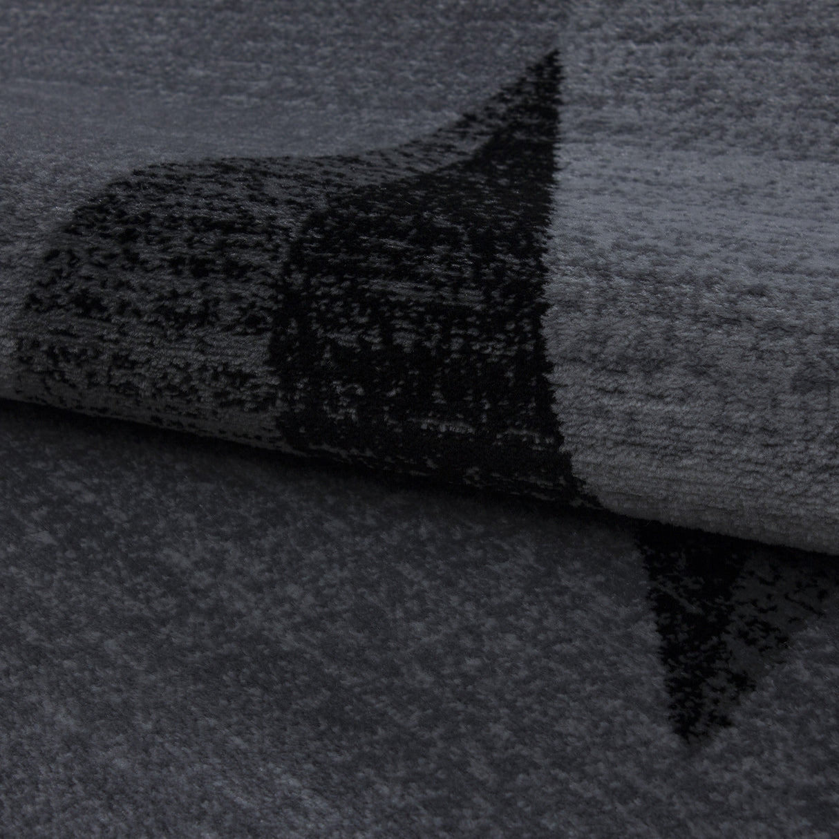 Nour 8002 Grau – Moderner Uni Teppich mit zeitlosem Design
