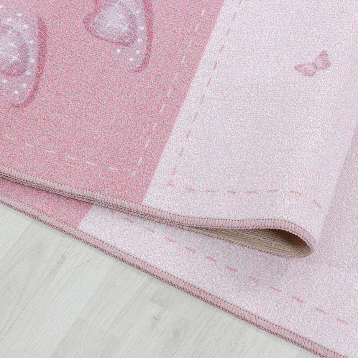 Diva 2905 Pink – Kinder Teppich – Rutschfester Kinderteppich mit weicher Oberfläche
