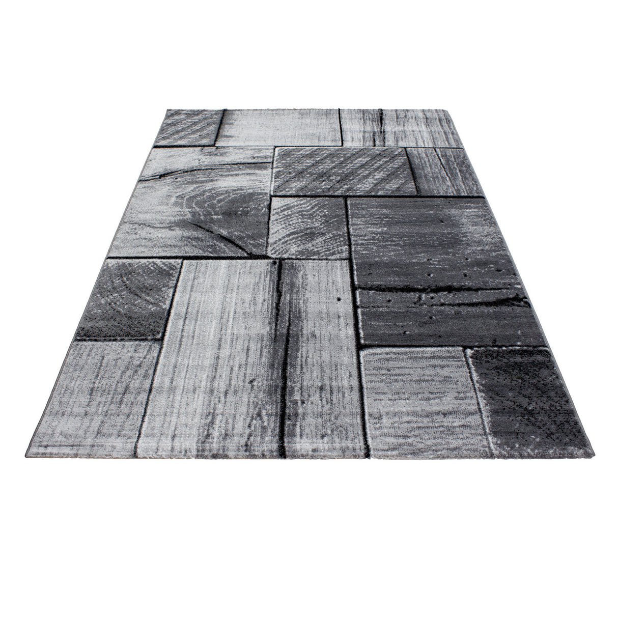 Kristal 9260 Black – 3D effect carpet with modern structure