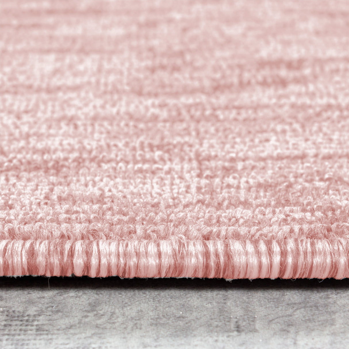Aura 1800 Rosa – Moderner Uni Teppich mit zeitlosem Design