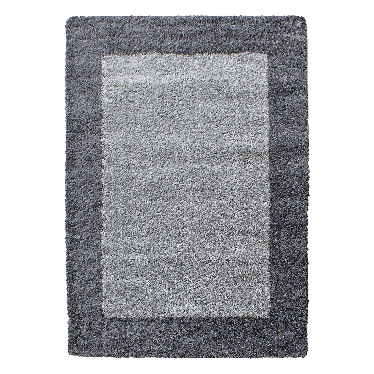 Dama 1503 Grau – Hochflor Shaggy Teppich für warme Wohnatmosphäre