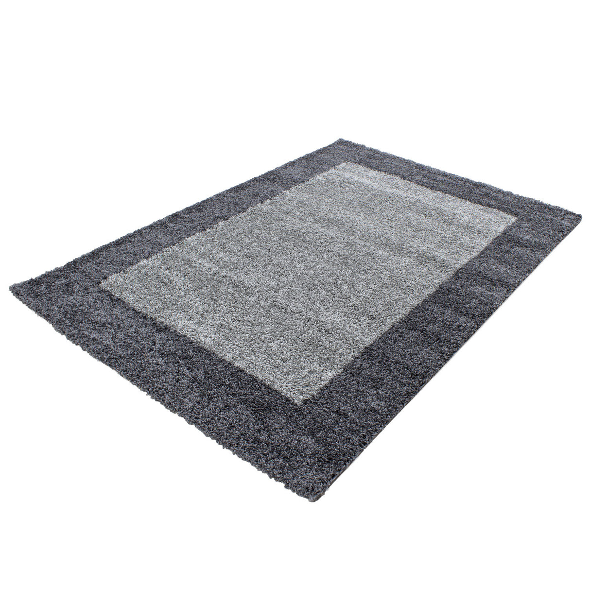 Dama 1503 Grau – Hochflor Shaggy Teppich für warme Wohnatmosphäre