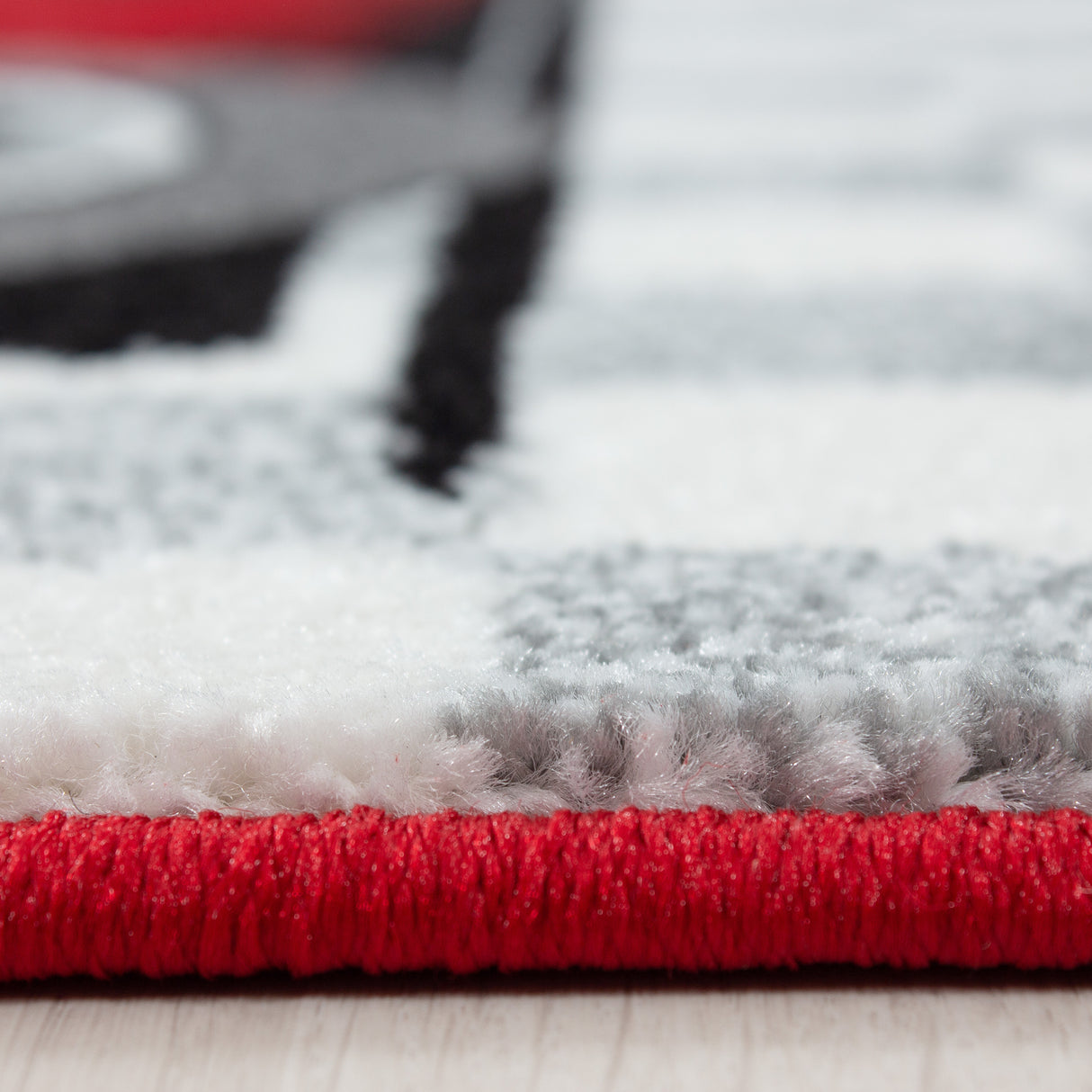 Kinder 460 Rot – Kinder Teppich – weich, pflegeleicht & robust