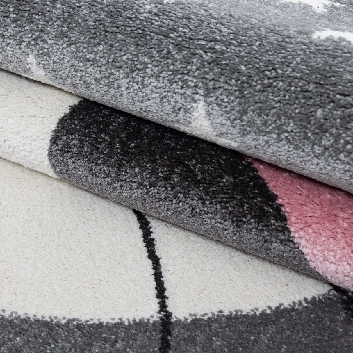 Kinder 550 Pink – Kinder Teppich – weich, pflegeleicht & robust