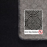 Laura 5400 Schwarz – Pflegeleichter Uni Teppich mit rutschfester Rückseite