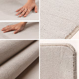 Laura 5400 Creme – Pflegeleichter Uni Teppich mit rutschfester Rückseite