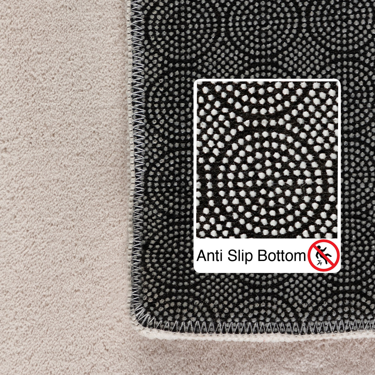 Laura 5400 Creme – Pflegeleichter Uni Teppich mit rutschfester Rückseite