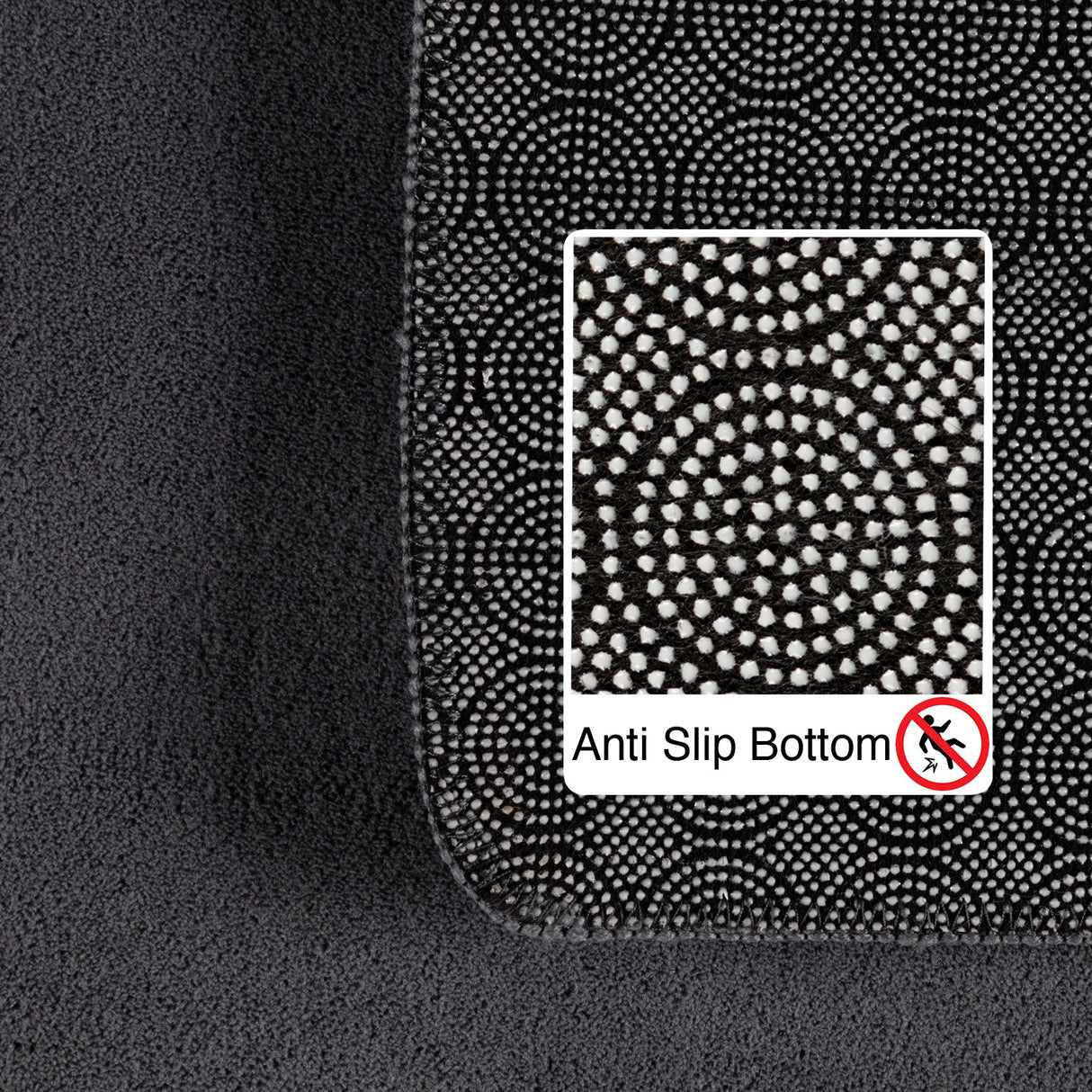 Laura 5400 Grau – Pflegeleichter Uni Teppich mit rutschfester Rückseite