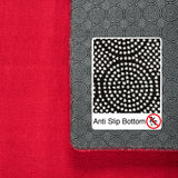 Laura 5400 Rot – Pflegeleichter Uni Teppich mit rutschfester Rückseite