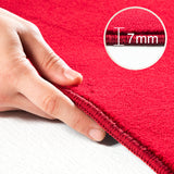 Laura 5400 Rot – Pflegeleichter Uni Teppich mit rutschfester Rückseite