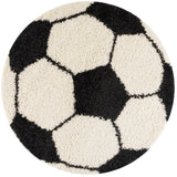 Ball 6001 Schwarz – Hochflor Shaggy Teppich für extra Komfort