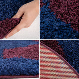 Ball 6001 Marineblau – Hochflor Shaggy Teppich für extra Komfort