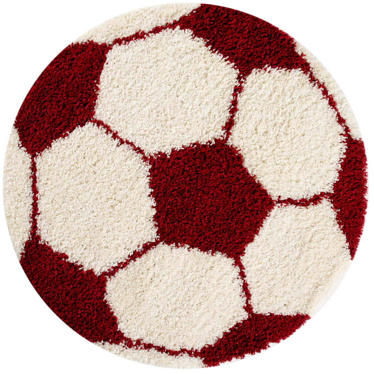 Ball 6001 Rot – Hochflor Shaggy Teppich für extra Komfort
