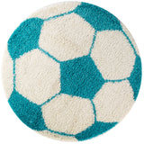 Ball 6001 Türkis – Hochflor Shaggy Teppich für extra Komfort