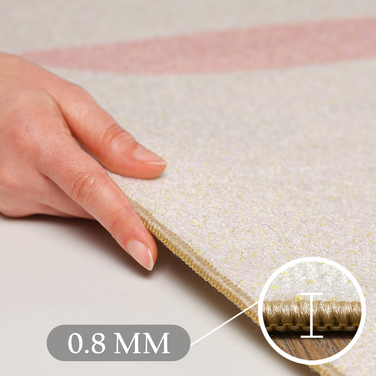 Diva 2021 Creme – Kinder Teppich – Rutschfester Kinderteppich mit weicher Oberfläche