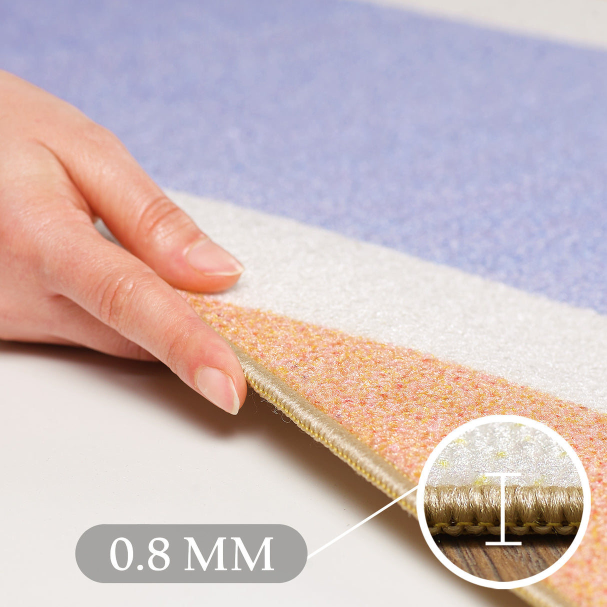 Diva 2020 Multi – Kinder Teppich – Rutschfester Kinderteppich mit weicher Oberfläche