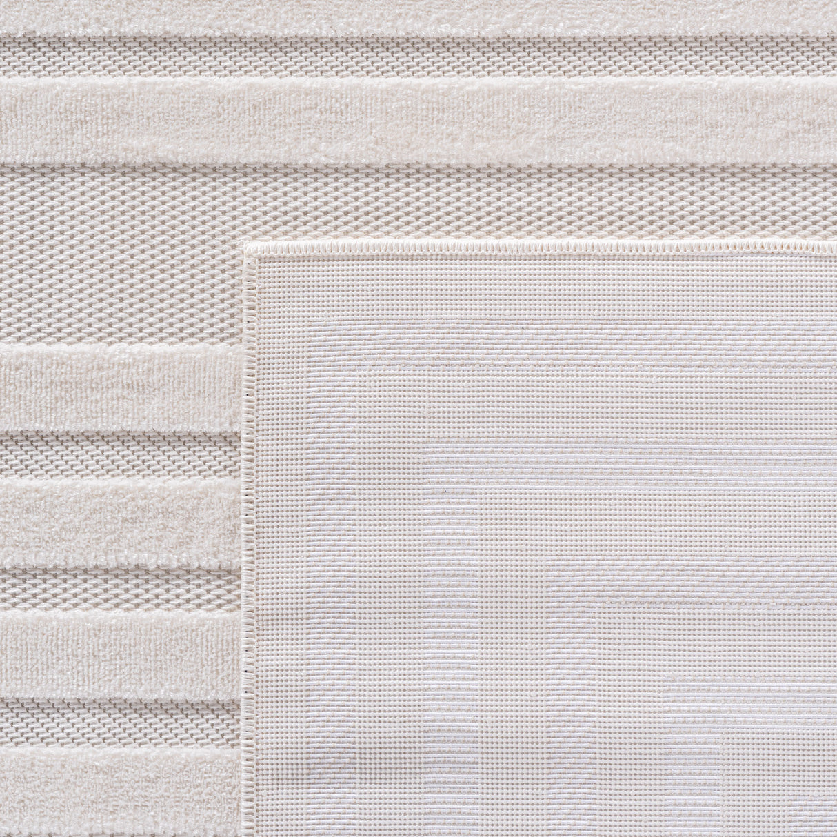 Belle 1653 Creme – 3D Effekt Teppich mit moderner Struktur