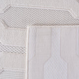 Belle 1654 Creme – 3D Effekt Teppich mit moderner Struktur