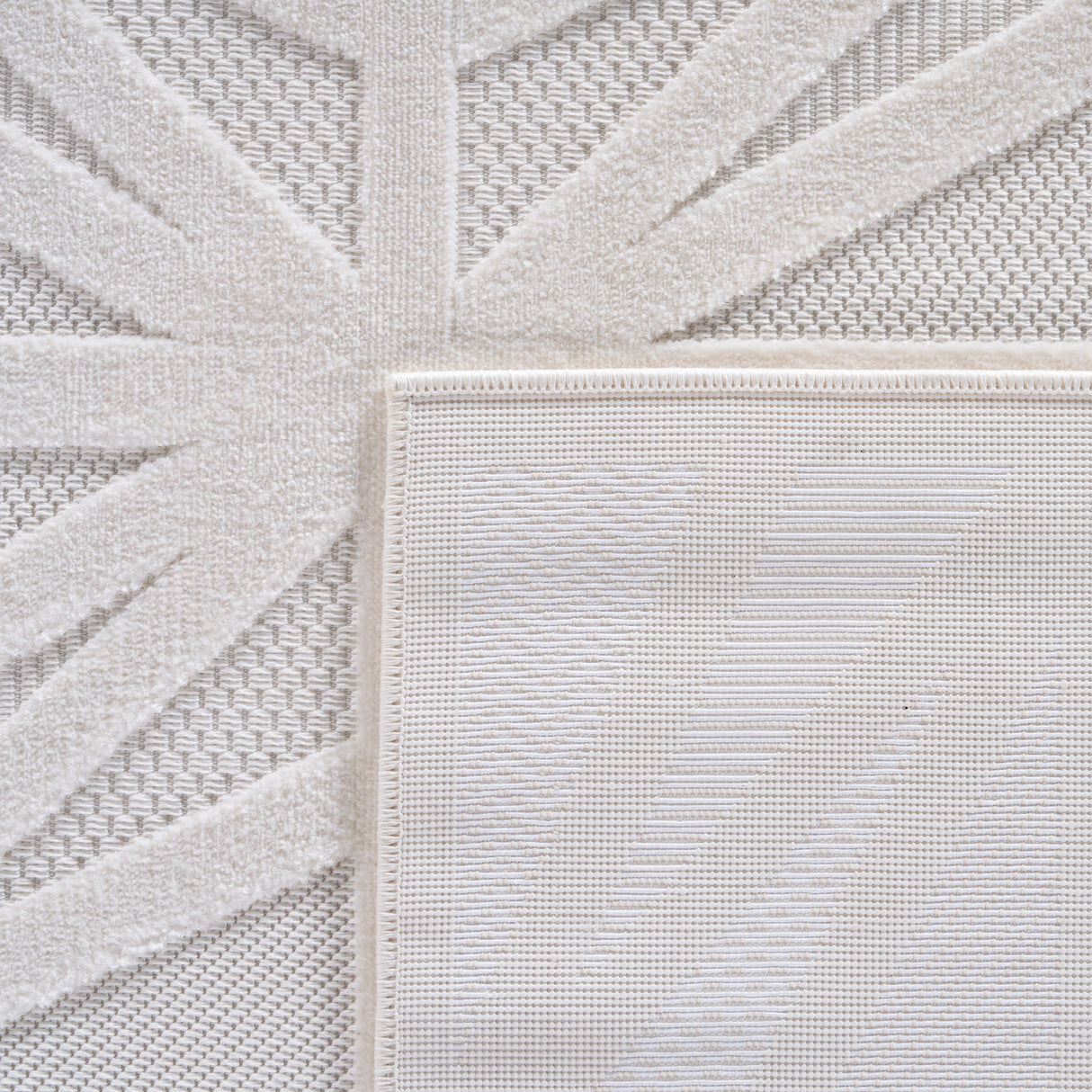 Belle 1655 Creme – 3D Effekt Teppich mit moderner Struktur